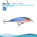 Angler Selecione Minnow Crankbait isca Tackle Lace atraente com Vmc ganchos agudos (CB0790)